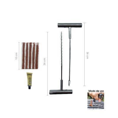 KIT P/REPARAR LLANTAS C/TARUGOS Y PEGAMENTO HB-B-3054 (KX775-29)