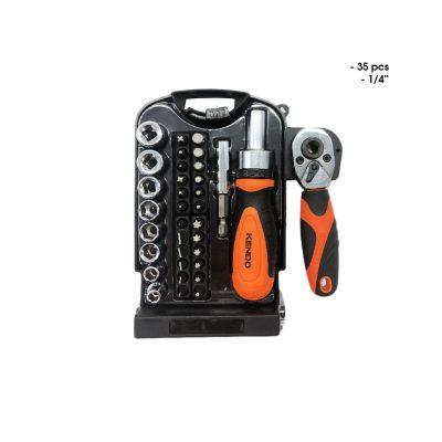 RATCHET 1/4 C/COPAS 35 PCS KENDO