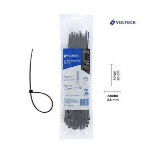 ABRAZADERA PLASTICA 250X3.5 NEGRO 50PCS