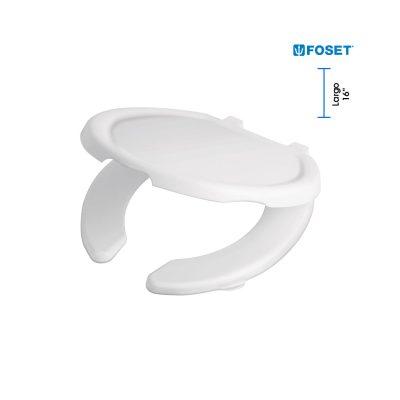 ASIENTO P/INODORO PUNTA ABIERTA PLASTICO BLANCO FOSET