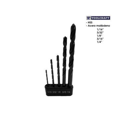BROCAS HSS PARA METAL 5 PCS TOOLCRAFT