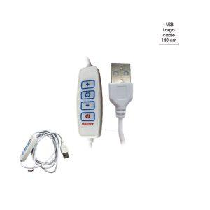 CABLE USB C/SWITCH Y CONTROL 1 METRO BLANCO 3205-6