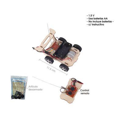 JUGUETE ARMABLE CARRO 2 BATERIA AA C/CONTROL REMOTO F22-2