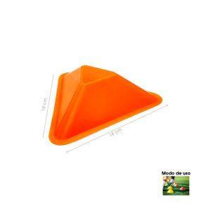 CONO TRIANGULAR DE ENTRENAMIENTO DEPORTE 18X4.5XM 25853-7