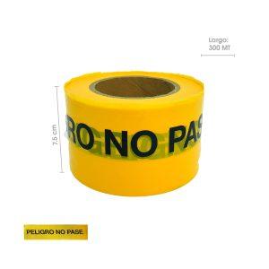 CINTA PELIGRO NO PASE 300 MTS X 7.50CM 4623-14