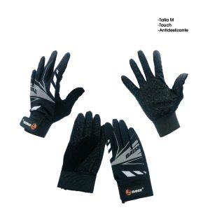 GUANTES P/MOTORISTA /CICLISTA TOUCH NEGRO GRIS 410-15