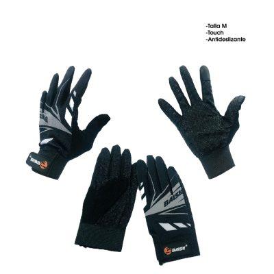 GUANTES P/MOTORISTA /CICLISTA TOUCH NEGRO GRIS 410-15