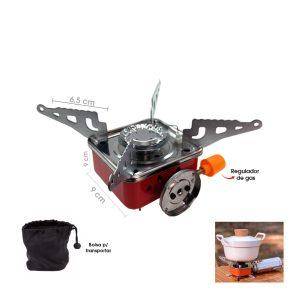 ESTUFA PORTATIL DE GAS P/CAMPING C/BOLSA MA-2023