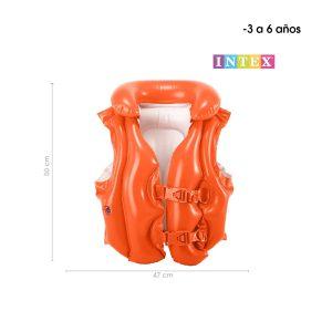 CHALECO SALVAVIDAS INFLABLE INFANTIL 3-6AÑOS INTEX