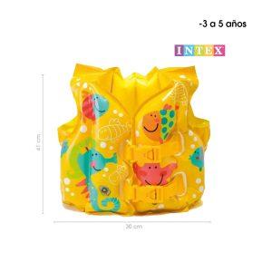 CHALECO SALVAVIDAS INFLABLE INFANTIL 3-5 AÑOS INTEX
