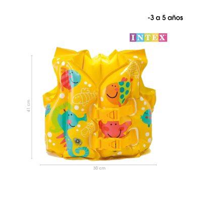 CHALECO SALVAVIDAS INFLABLE INFANTIL 3-5 AÑOS INTEX