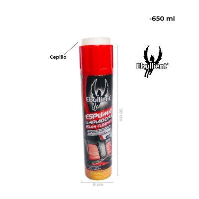 ESPUMA LIMPIADORA AEROSOL EBULLIENT 650ML 550 GR