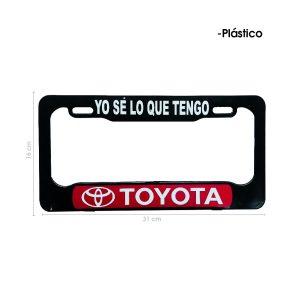 MARCO PARA PLACA YO SE LO QUE TENGO TOYOTA