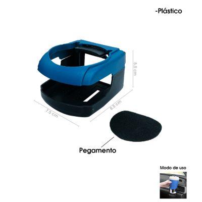 PORTA VASO P/CARRO AZUL C15-3