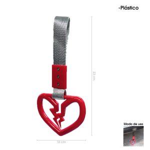 ANILLO CORAZON ROTO TSURIKAWA ROJO-GRIS HQ7605-RED