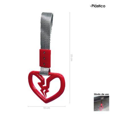 ANILLO CORAZON ROTO TSURIKAWA ROJO-GRIS HQ7605-RED