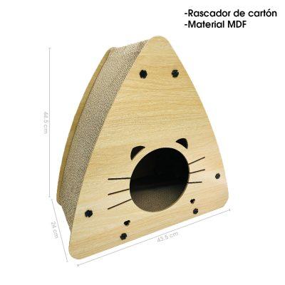 RASCADOR CASA  P/GATO TRIANGULAR  3250-2