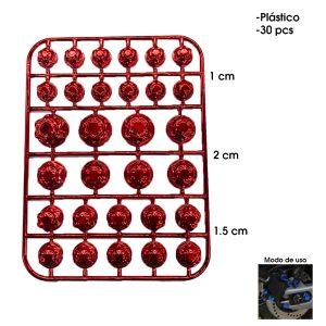 TAPONES P/TORNILLO ROJO DE MOTO 36 PCS 00340