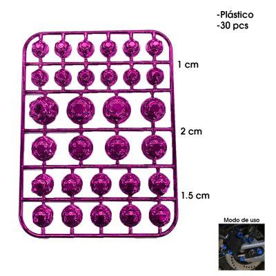 TAPONES P/TORNILLO PURPURA DE MOTO 36 PCS 00340