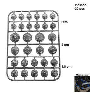 TAPONES P/TORNILLO NEOCROME DE MOTO 36 PCS 00340
