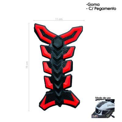 STICKER P/TANQUE DE MOTO HULE NEGRO/ROJO 60X1.1 CM 5669-4