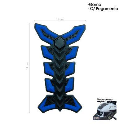 STICKER P/TANQUE DE MOTO HULE NEGRO/AZUL 60X1.1 CM 5669-4