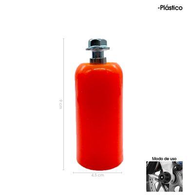 PROTECTOR DE EJE P/MOTO  PLASTICO ANARANJADO 5669-21