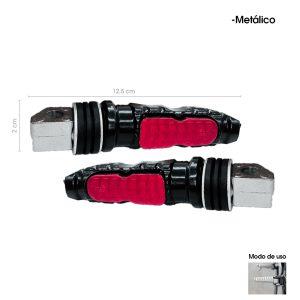 TACOS P/MOTO ALUMINIO ROJO 5669-23