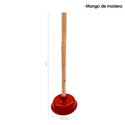 DESTAPADOR DE BAÑO CON MANGO DE MADERA 3964-5