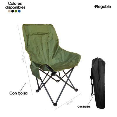 SILLA PLEGABLE C/BOLSA P/GUARDAR 1056
