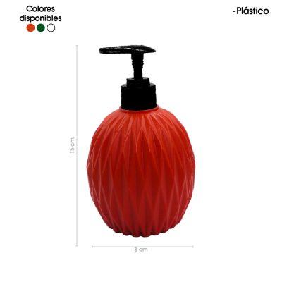 JABONERA PLASTICA VARIOS COLORES 250ML 3580