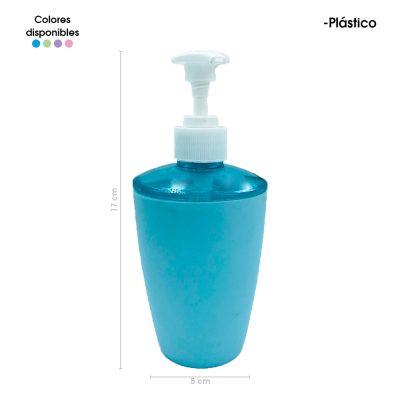 JABONERA PLASTICA 250ML COLORES 8302