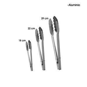 PINZAS METALICAS DE COCINA  18 22  29 CM 3 PCS 6283-8