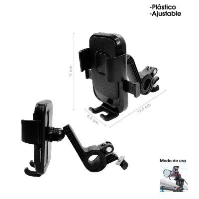 PORTA CELULAR PARA MOTO ARGOLLA PLASTICO XY-088