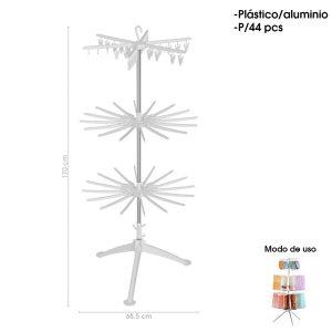 COLGADOR P/ROPA METAL/ PLASTICO 4152-3