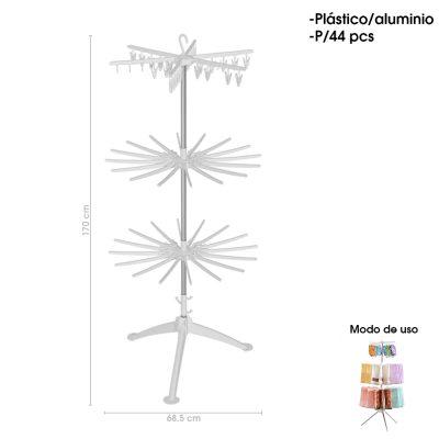 COLGADOR P/ROPA METAL/ PLASTICO 4152-3