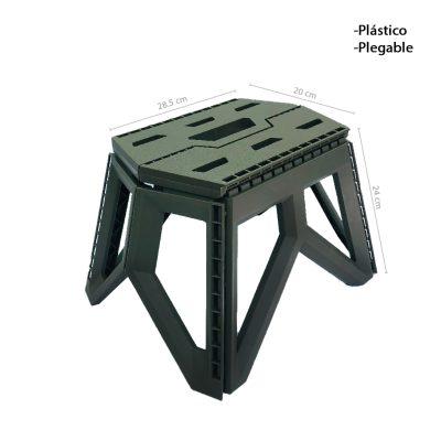 BANCO PLASTICO PLEGABLE 20X28.5X23CM 4169-2