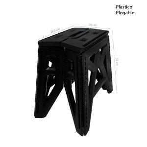 BANCO PLASTICO PLEGABLE 20X29X35CM 4169-4