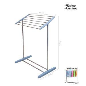 COLGADOR P/TOALLAS PLASTICO Y METAL 4169-6