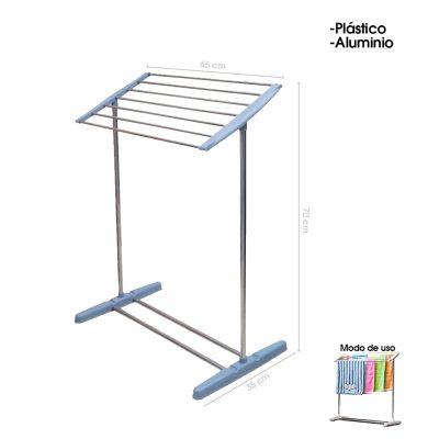COLGADOR P/TOALLAS PLASTICO Y METAL 4169-6
