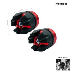 PROTECTOR DE EJE P/MOTO ALUMINIO/PLASTICO ROJO 5669-52