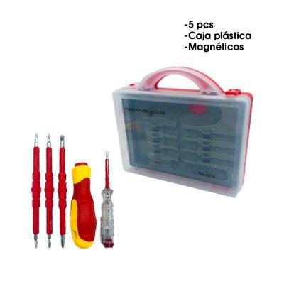 DESARMADORES P/ELECTRONICA 5 PC C/ESTUCHE 3014