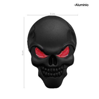 EMBLEMA METALICO CALAVERA NEGRO  8228-2