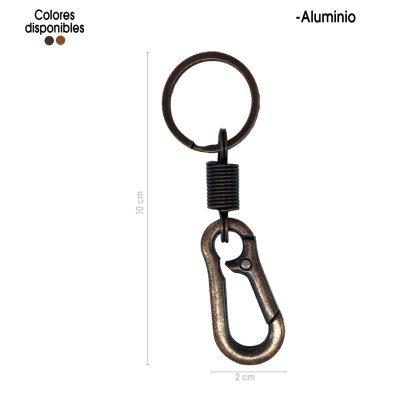LLAVERO METALICO GANCHO BRONCE ANTIGUO 10CM  3F-Y14480