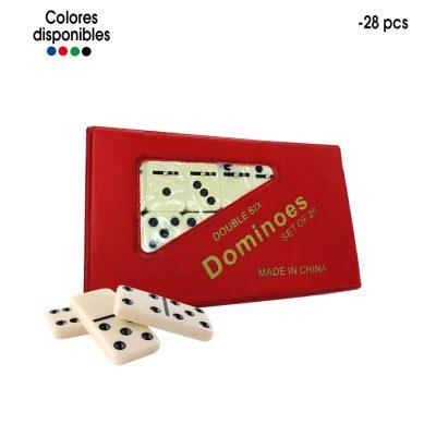 DOMINO 28PCS 7MM ESTUCHE SUAVE  COLORES 4807P