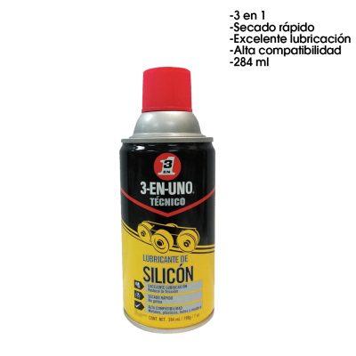 SILICON LUBRICANTE SPRAY 3-EN-UNO 284 ML 198 GR 7 ONZ