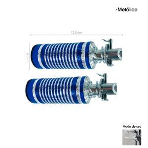 TACOS P/MOTO ALUMINIO AZUL 5669-25