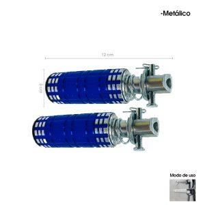 TACOS P/MOTO ALUMINIO AZUL 5669-26