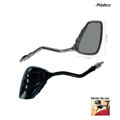 RETROVISORES P/MOTO 2 PCS NEGRO 5669-42