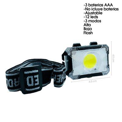 LAMPARA DE MINERO 3 LED NK-H127-1 NE/AZ/VER BAT